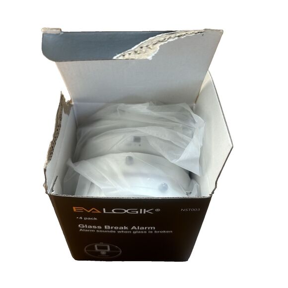 EVA Logik Ultra-Thin Glass Break Alarm Perfect for Any Window 4 Pack NST003 - Picture 3 of 4